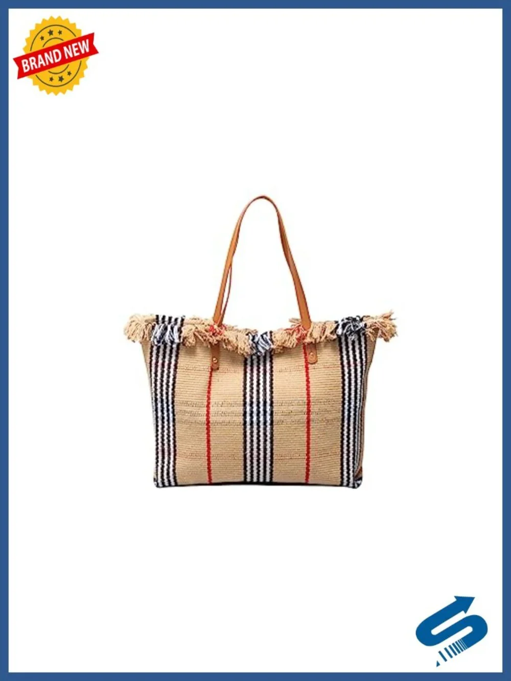 Canvas Tote Bag Bohemian Fringe Beach Shoulder Bag Women Large Capacity